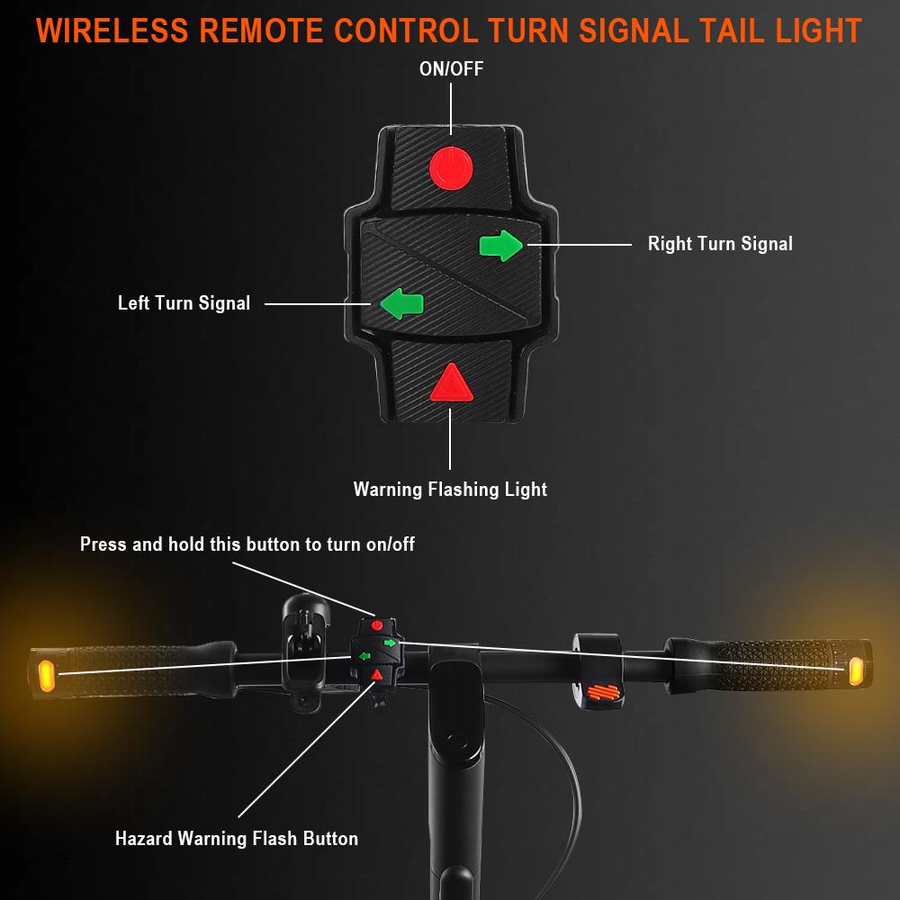 Non-slip Scooter Grip For Xiaomi M365/Pro2/1S Mi3 Wireless Handlebar Grips Turn Signal with Remote Control for Ninebot MAX G30 F20 F30 E Scooter