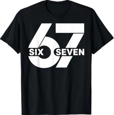 67 Sześć Siedem Mem S-5XL Koszulka Unisex