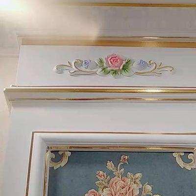 1 Pcs Victorian Ornate Decor PVC Wall Applique Corners Moulding Mold Onlay Carved Figurine Crafts Cabinets Furniture Decor Frame