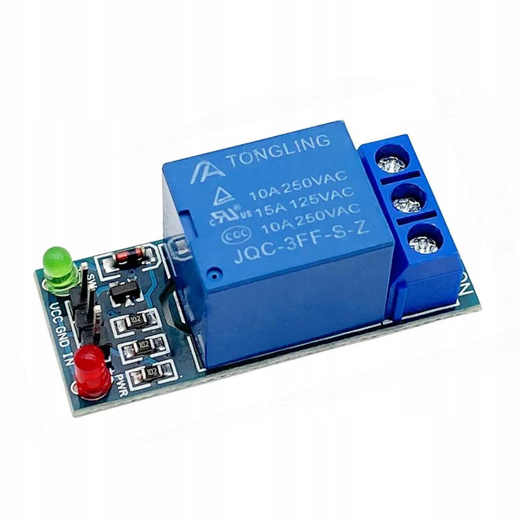 Rosfix 1-Kanałowy Moduł Przekaźnika 5V – Kompatybilny z Arduino | Izolacja Optyczna | Wymiary 34x25x19 mm