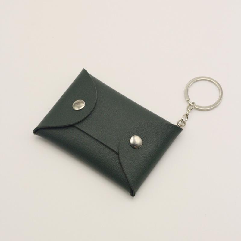 Cute Personalized Card Holder & Coin Purse with Keychain and Snap Closure - Logo Printing Available