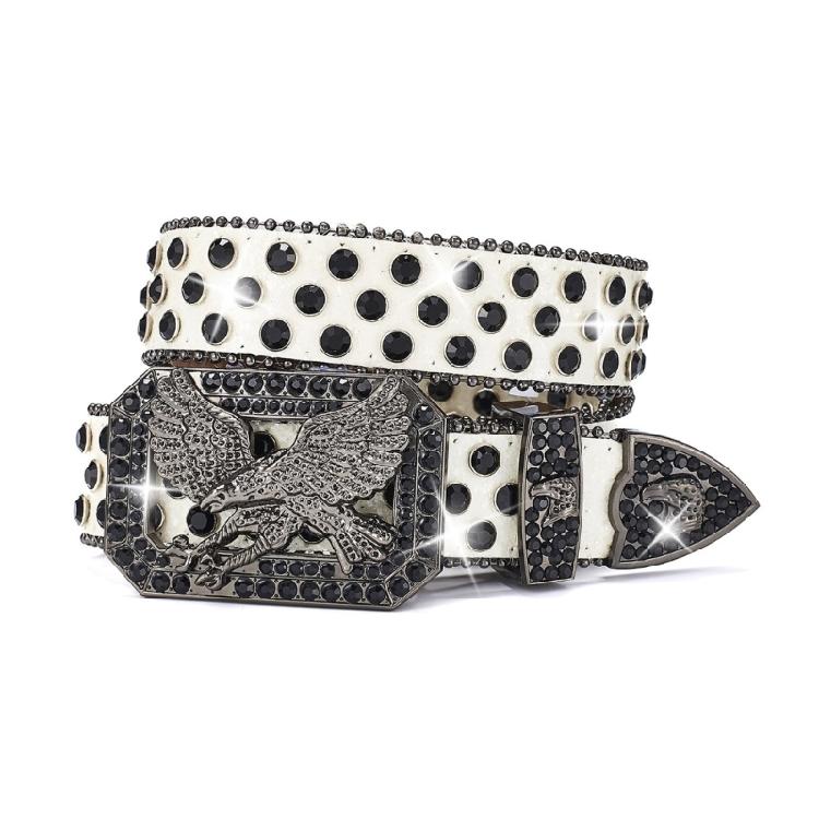 Grunge Studded Waist Chain Stunning Rhinestones Waist Ceinture Unisex Belt