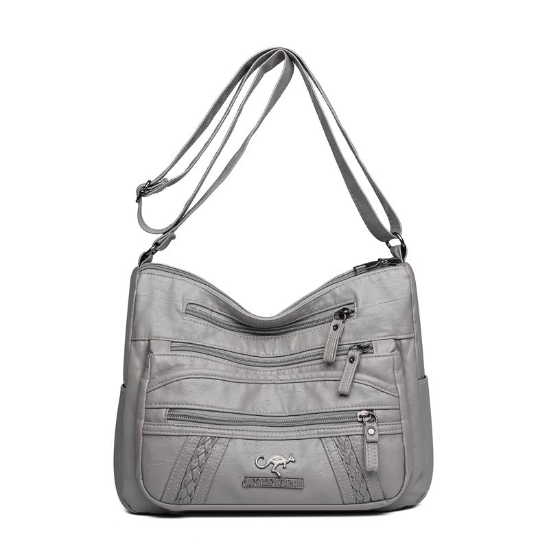 Multi-compartment Simple All-match Middle-aged and Elderly Mother's Large-capacity Casual Shoulder Crossbody Bag