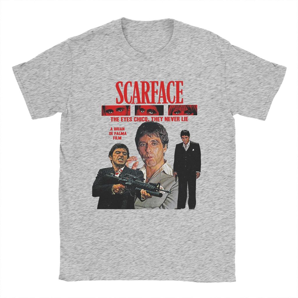 Scarface 1983 TShirt Men Casual 100 Cotton Tees O Neck Short Sleeve T Shirts Graphic Printed Tops