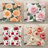 Elegant Floral Decoration Pillow Case Elegant Couple Home Living Room Bedroom Decorative Rectangle Pillowcase Sofa Cushion Cover