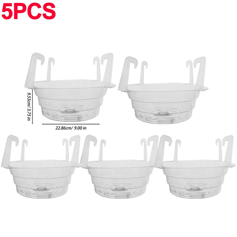 1/5pcs Hanging Plant Water Catcher Clear Plastics Plant Water Catcher Tray Outdoor Garden Flower Pot Decoration Drip Pans Tool