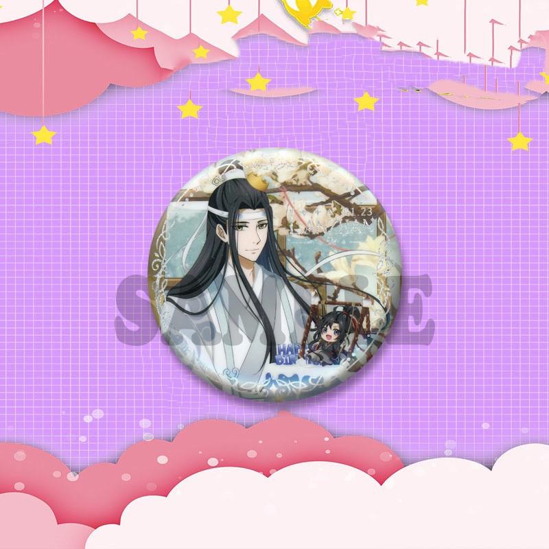 BL Anime Peripheral Coin Brooch Mo Dao Zu Shi Lan Wangji Wei Wuxian Enamel Pins Backpack Clothing Jewelry Badge Accessories Gift