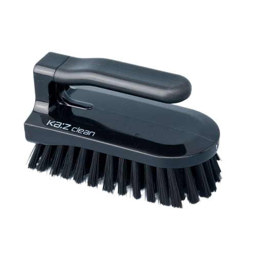 Nihon Clean Tech Ka:z Clean Floor Brush, Black, 8.5cm Wide, 7cm Deep, 15cm Long, for Cleaning Tiles, Bathtubs, and Bathroom Floors, Limescale, and Hot