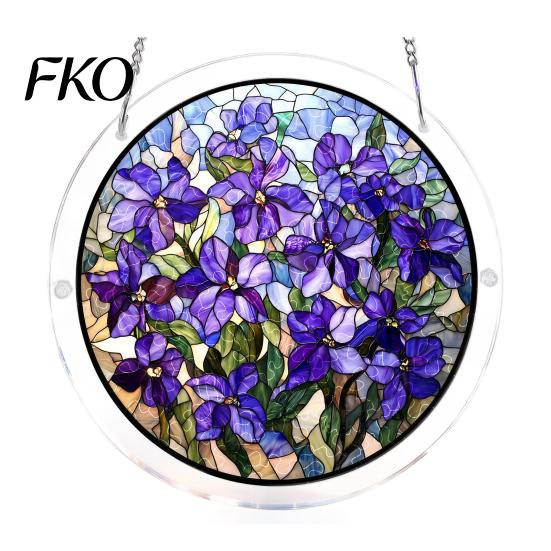 High Transparency Acrylic Art Puzzle Suncatcher, Artistic Window Hanging Ornament, 7.48 Inch Sun Suncatcher Pendant for Enthusiasts Catcher