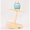 Wooden Bird Perches Stand Parrots Swing Toy with NonSlip Rubber Sticker for Budgies and Cockatiels