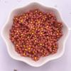 100Pcs 8mm Resin 3D Colorful Mini Flower Gems Flatback Figurines Scrapbook Wedding Applique Nail Art Decor Crafts
