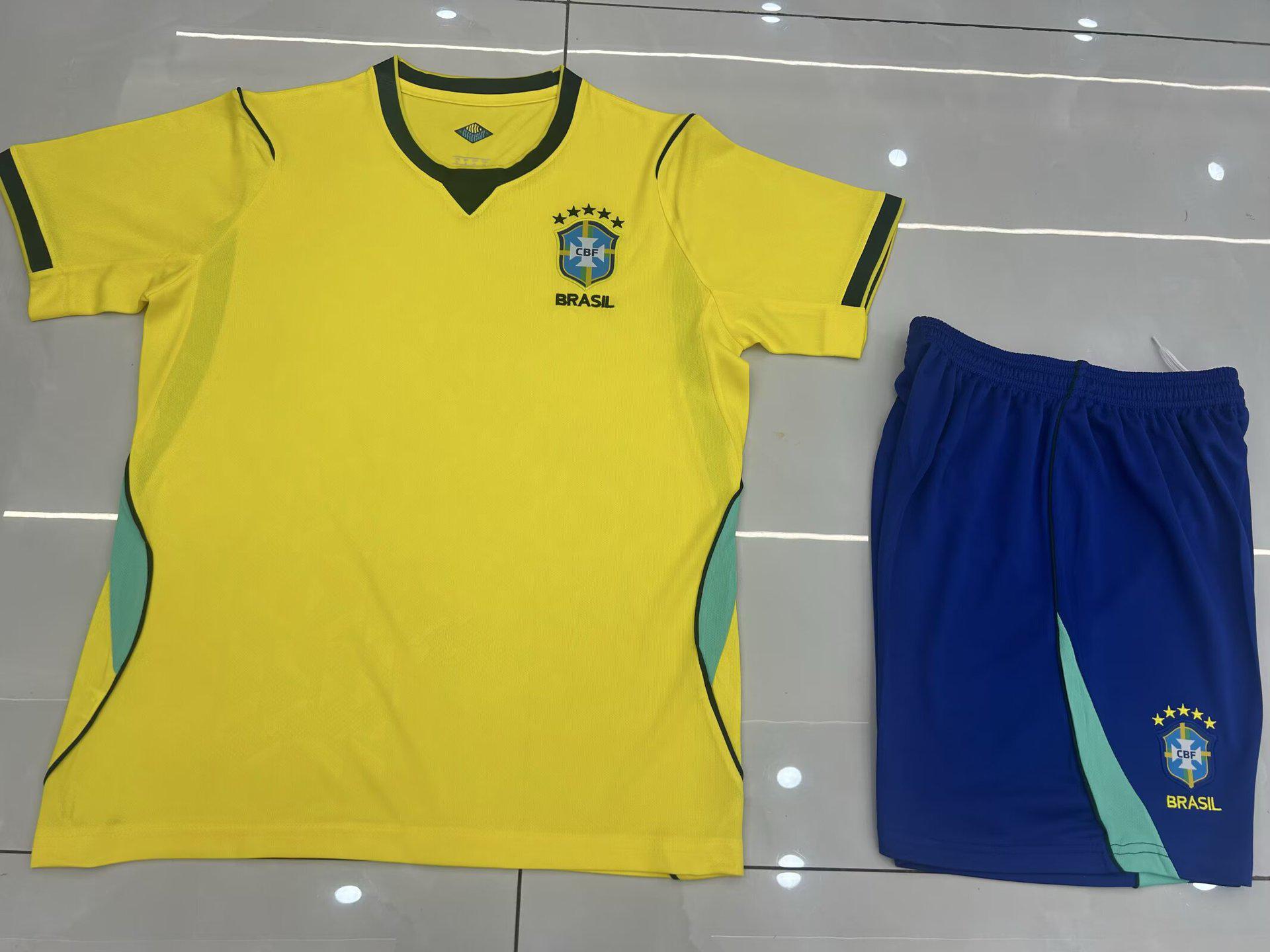 

Футболка сборной США Канады Мексики Бразилии Чемпионата мира 2026, короткий рукав, футбольная форма для взрослых и детей - Настраиваемый спортивный комплект 16