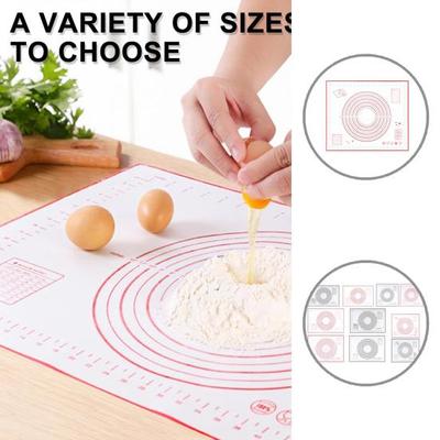 Useful Tear-resistant Kneading Mat Reusable Silicone Kneading Mat