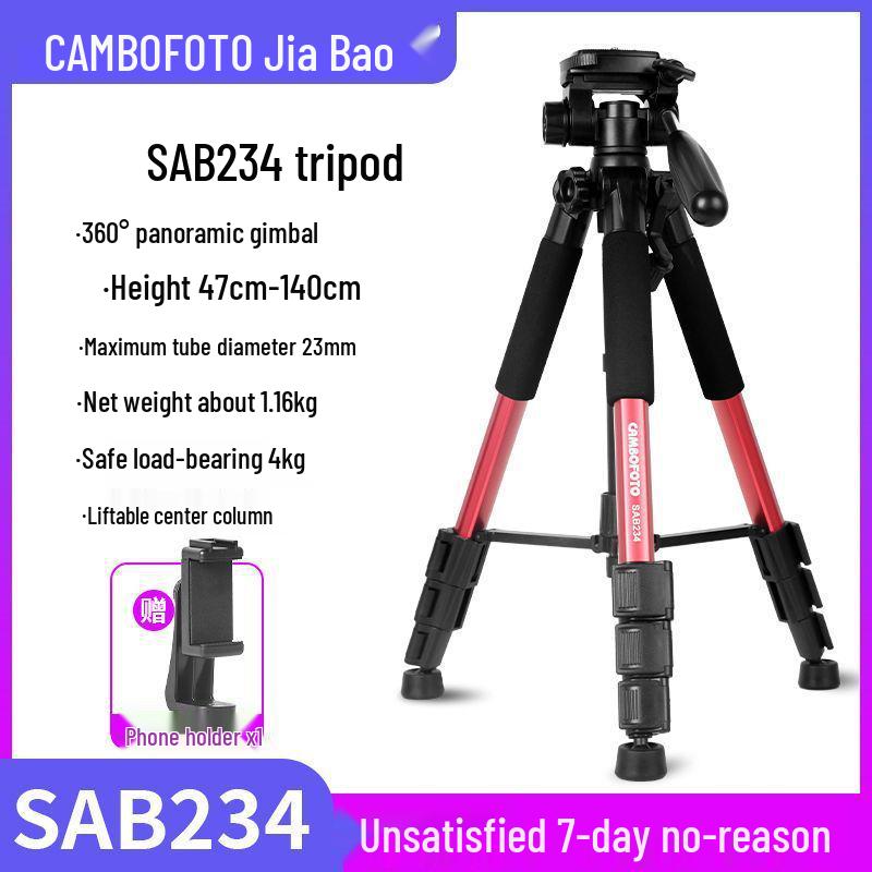 

Portable Camera & Phone Tripod for Live Streaming & Photography - Compatible with DSLR, Mirrorless, Canon, Sony