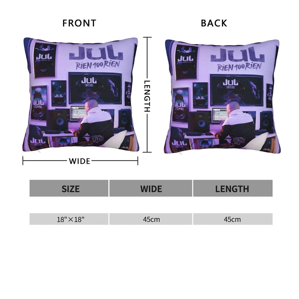 Rapper Music JUL  Pillowcases  Vintage Pillow Case For Chair Sofa Home Decor Comfy Pillow Cover