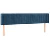 VidaXL LED Headboard Bedroom Furniture Double Bed Accessory Head of Bed Frame Interior Dark Blue 3123532