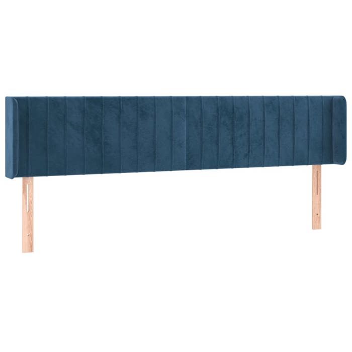 VidaXL LED Headboard Bedroom Furniture Double Bed Accessory Head of Bed Frame Interior Dark Blue 3123538