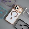 Transparent Acrylic Magnetic Phone Case For iPhone 17 Pro Max Air 16 15 Plus 14 13 For Magsafe Wireless Charge Slim Fit Cover