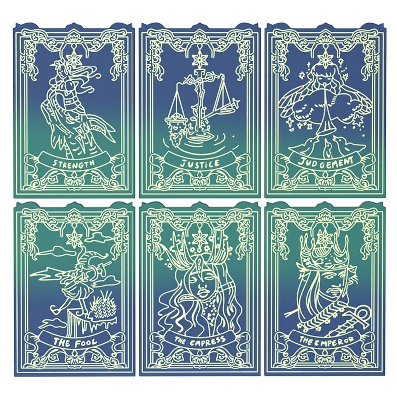 6 Sheets/24 Sheets Taluo Card Silicone Molds for Resin Casting Epoxy Molds for DIY Personalized Taluo Card Games Jewelry