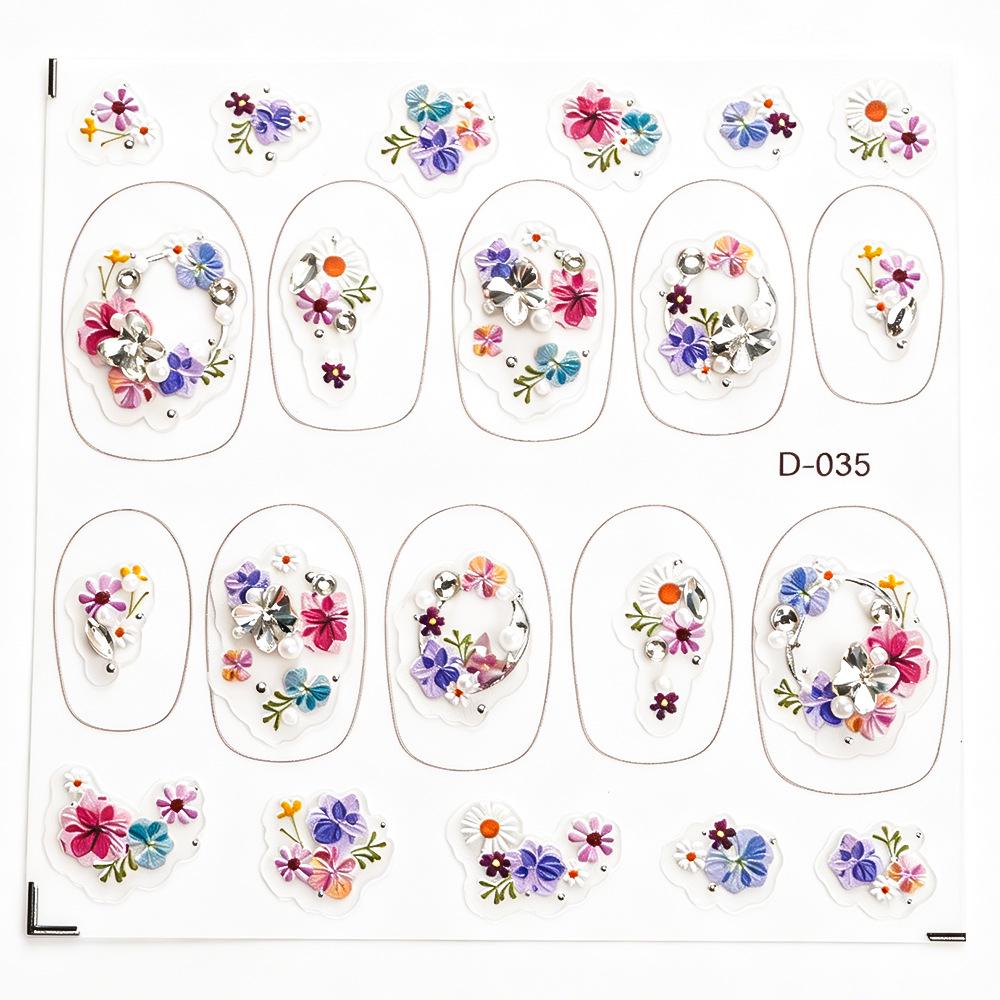 Redanco Luxury Nail Art Zirconia Bow Rhinestone Decorations D-035