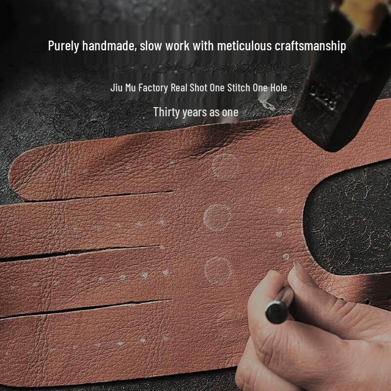 JIUMU Men's Touchscreen Real Leather Cycling Gloves GLZ044