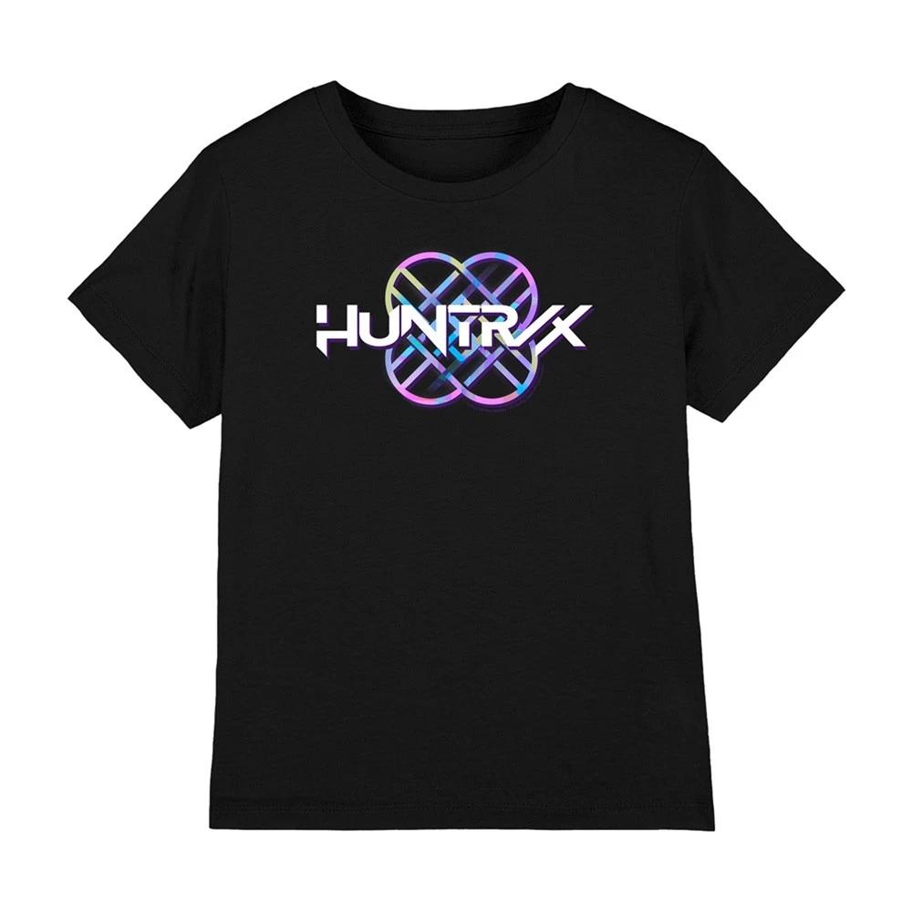 K-Pop Demon Hunters Huntrix Huntr/X Pastel Logo Kids T-shirt 3-13 Years, Black 160