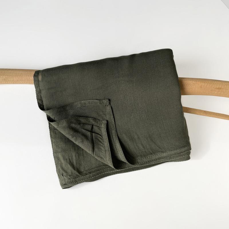 Summer cotton and linen scarf solid color simple sunscreen shawl women's high-end silk scarf yarn headscarf