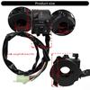 General Motorcycle Handlebar Switchs Assembly Strong Plastic Construction Easy Installation for MT15 and Suitable Models