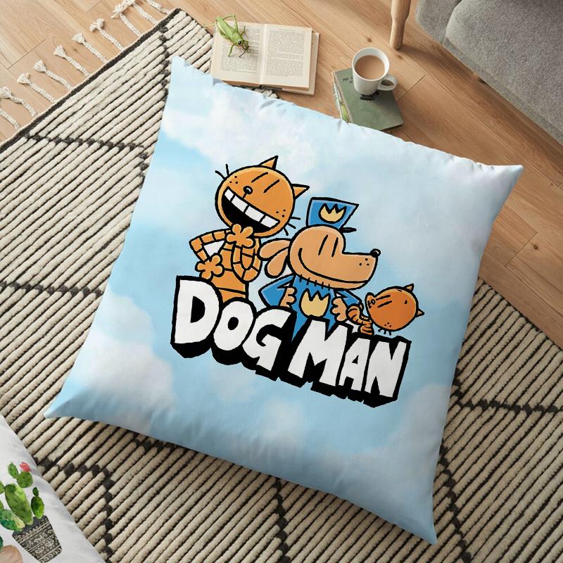 Federa Cuscino Cartone Animato Dogman Dog Man Cuscino Quadrato Camera da Letto Divano Comfort Tempo Libero Cuscino Auto Soggiorno Decorazione Casa