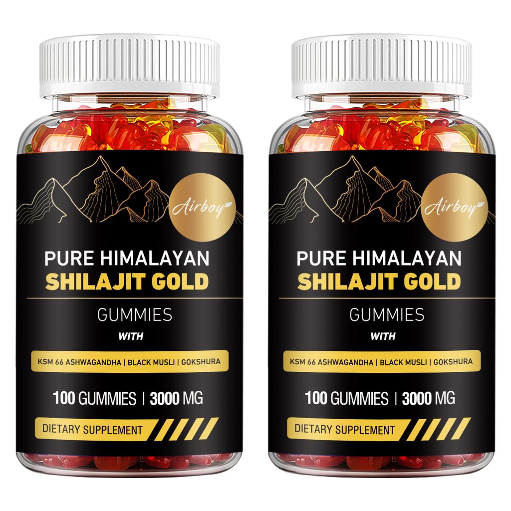 Gommose Pure Shiraji dell'Himalaya, 3000 mg per porzione, ricche di oligoelementi, biologiche, adatte sia per uomini che per donne.