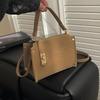 Retro Faux Leather Tote Pillow Bag Stylish Versatile Square Shoulder/crossbody Bag High-quality Mini Boston Bag Elegant Women's Handbag