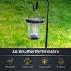 Waterproof Solar Lanterns, Flickering Flame Outdoor Lights, 4-Pack for Patio Garden Pathway Camping