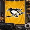 Arazzo da Appendere a Parete Stampa Pittsburgh Penguins Tessuto per Soggiorno Camera da Letto Decorazione per la Casa