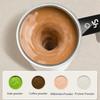 Automatic Stirring Mug with LED Temperature Display, Rechargeable Magnetic Coffee Cup with Lid - 12oz for Home or Office.