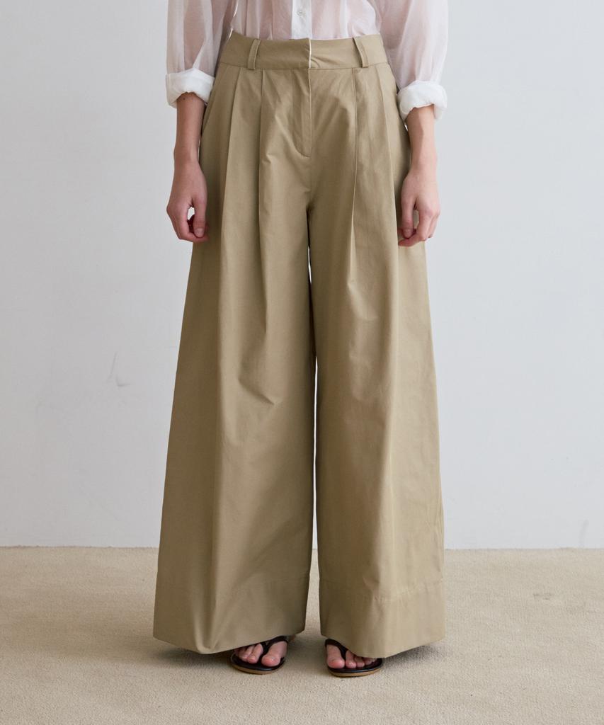 ODER Length Mega Wide Pants - Beige