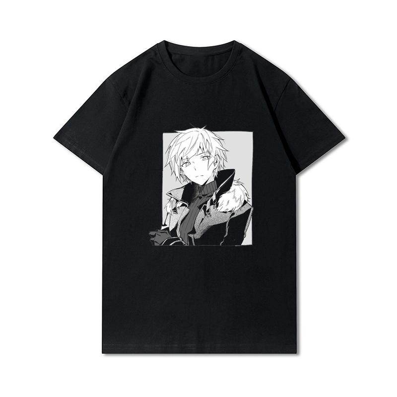 

Плюс розмір S-5XL Футболка з японським аніме Bungou Stray Dogs Чоловіки Жінки Dazai Osamu Manga Harajuku Graphic T-Shirt Літні топи унісекс Футболки великого розміру XXL