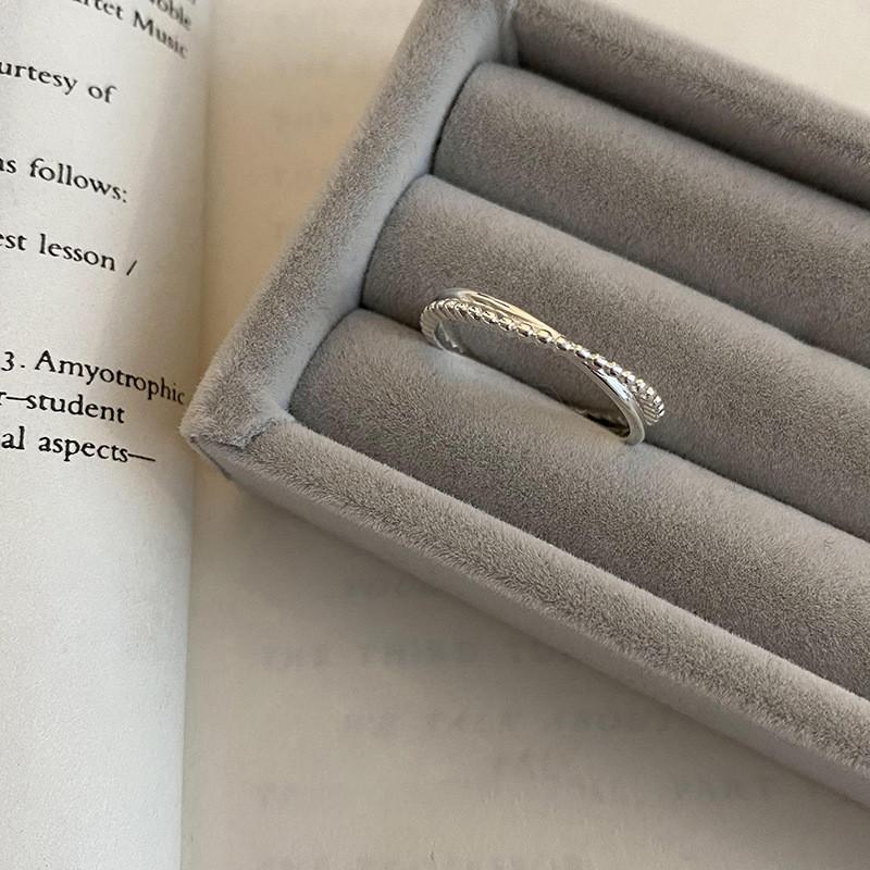 Minimalist Elegant Pearl Open Ring For Women Stylish Unique Design Available In Adjustable Sizes