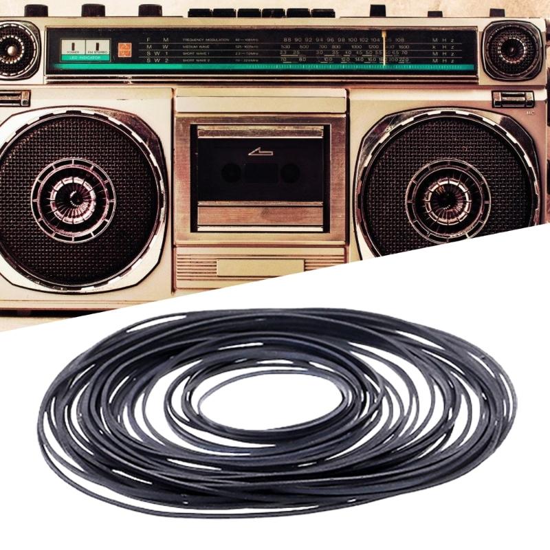 50/100PCS Assorted Size Rubber Drive Belts 0.7mm 1mm Tape Machine Belt for Recorders Mixed