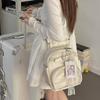 Harajuku ins simple and transparent small satchel daily commuting large capacity shoulder crossbody women's backpack