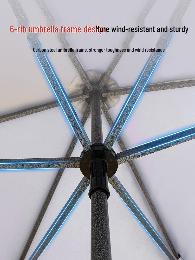 Large Outdoor Commercial Parasol - Thickened Square Patio Umbrella Tent