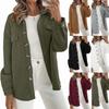 Fall and Winter European Style Women Solid Color Casual Jacket