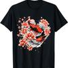 Camiseta de Carpa Koi Nishikigoi Flor de Cerezo(13)
