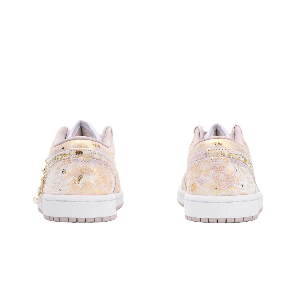 Jordan Air Jordan 1 Moonbathed, Aphrodite's Kiss Cushioning Slip Resistant Low Top Vintage Basketball Shoes Unisex DC0774-606(Team1390)
