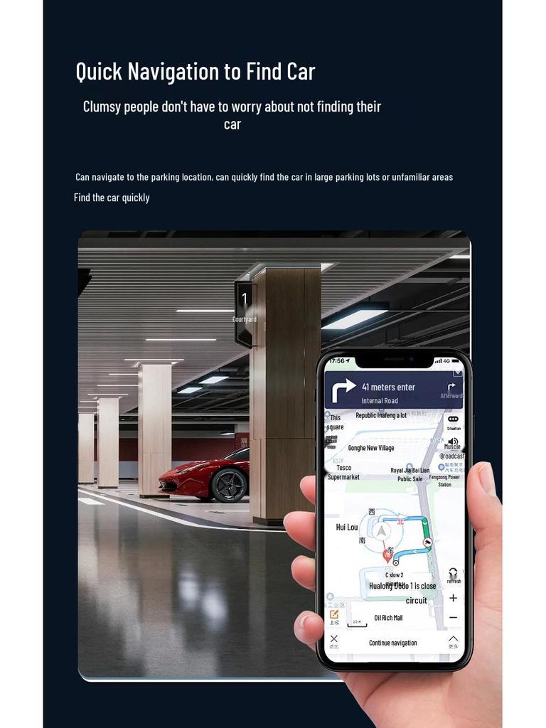 FindMy Wireless OBD Locator: Apple-Compatible, In-Car, Installation-Free, Smart Anti-Loss Device