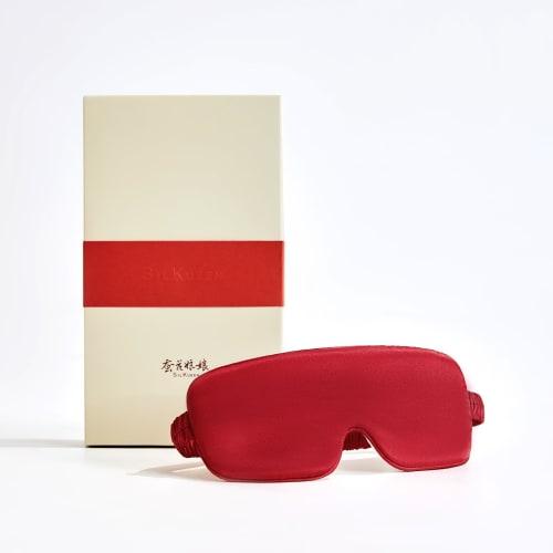 

Шелковая маска для глаз Silkworm Flower Niangniang, 100% шелк, двухцветный дизайн, дышащая, без давления, светоблокирующая, моющаяся, ультралегкая, унисекс, для сл