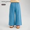 Teenie Weenie Kids Girl's Casual Loose Denim Long Pants