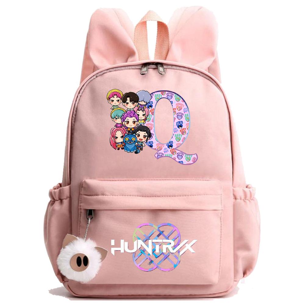 26 Engelska Bokstaven K-Pop Tryckt Ryggsäck Student Tonåring Bokväska för Pojke Flicka Skolväska Barn Gåva Kvinnor Stor Kapacitet Resväska Mochila