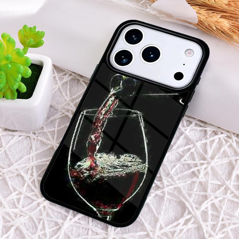 

1004 Vintage Wine Pattern Phone Case for iPhone 17 Air 16 15 11 12 14 13 Pro Max Shockproof Cover iPhone 11 Pro