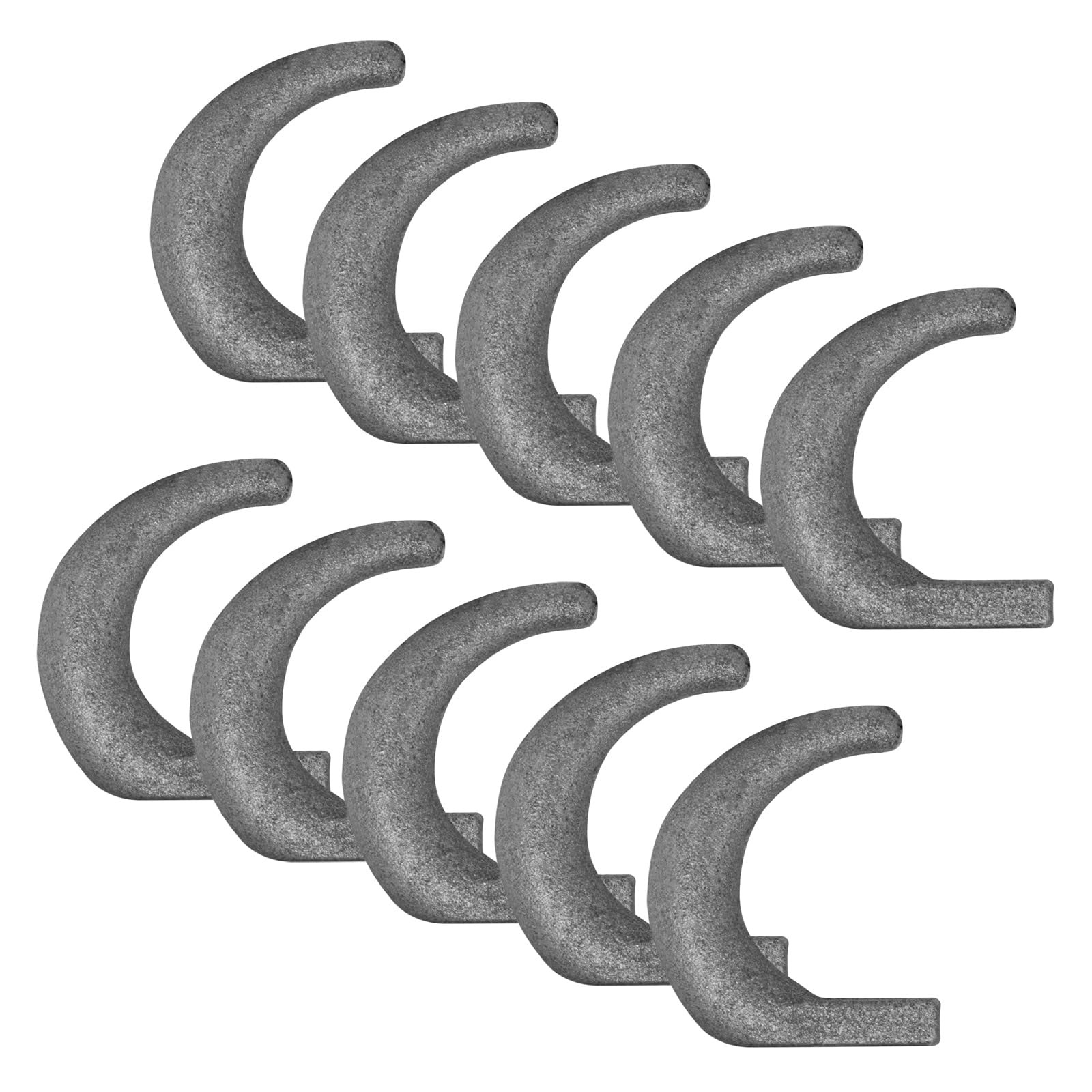 

Fanmao 10 шт. Сварные тросовые крюки для предохранительной цепи прицепа, плоские крюки для крепления, диаметр 17 мм макс.