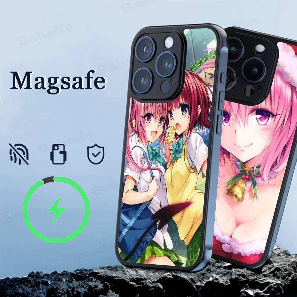 Classic Beautiful Anime Girl To Love-Ru Phone Case Magnetic Case For IPhone 16 14 13 12 11 15 Pro Max Plus For Magsafe Wireless